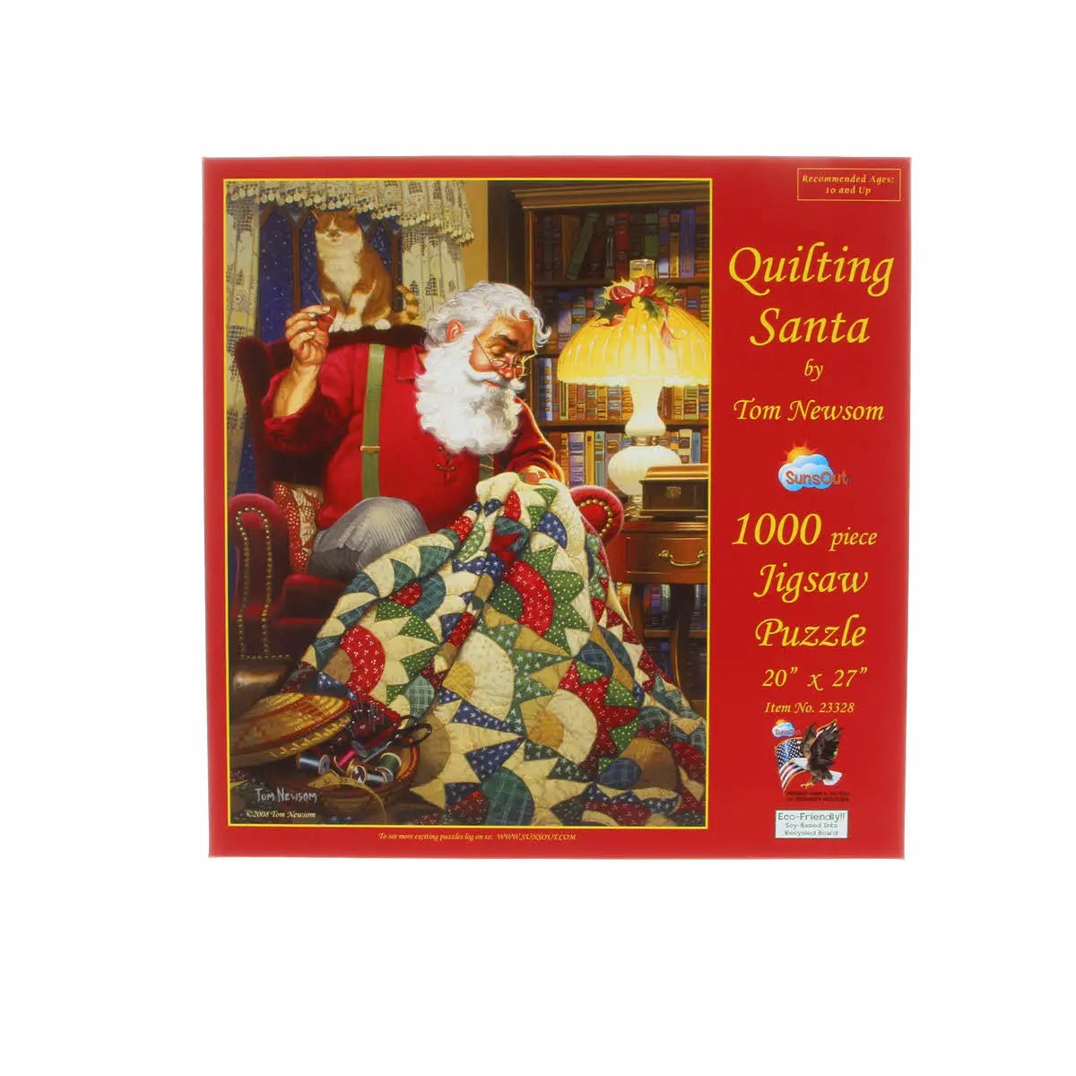 Puzzle de 1000 pièces de Santa en train de coudre