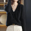 Korean V-Neck Button-Up Cardigan for Women