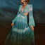 Women's Long Lantern Sleeve Dress