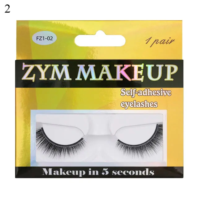Self-Adhesive False Eyelashes for Effortless Beauty