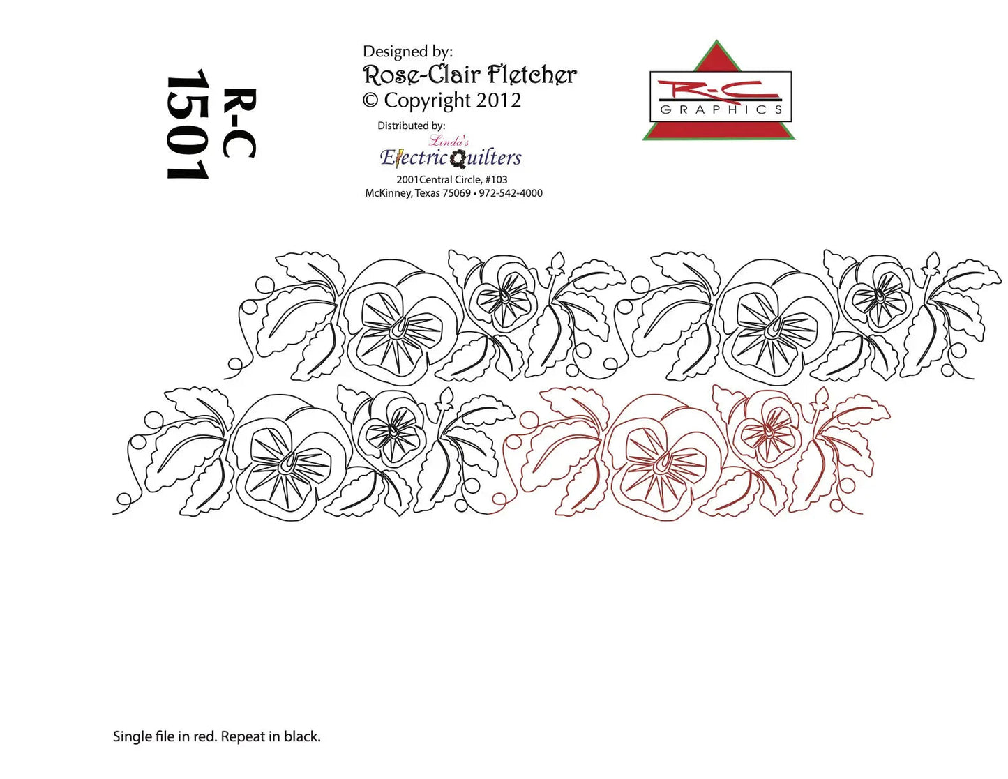 1501 Bonitas Pensamientos Pantógrafo por Rose-Clair Fletcher