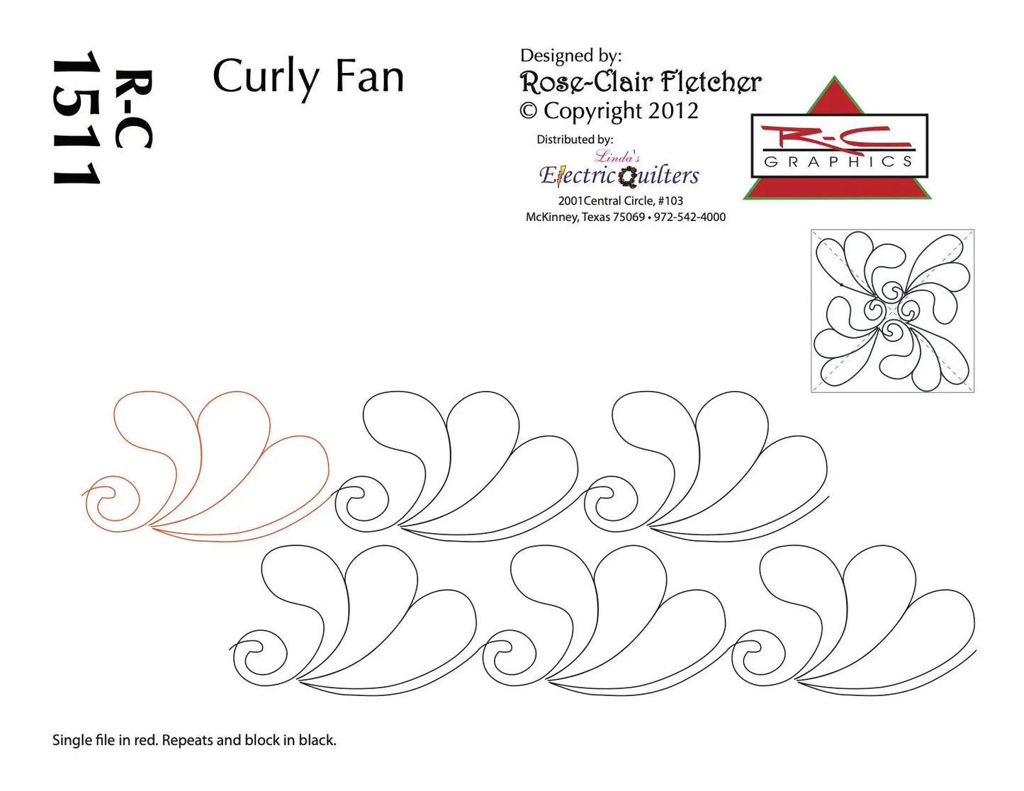 Pantographe 1511 Curly Fan par Rose-Clair Fletcher