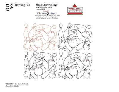 1523 Bowling Fun Pantograph de Rose-Clair Fletcher