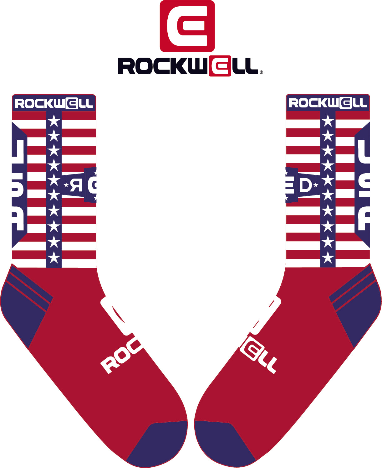 R.E.D Stars Crew Socks - Patriotic Style and Comfort - Korvel