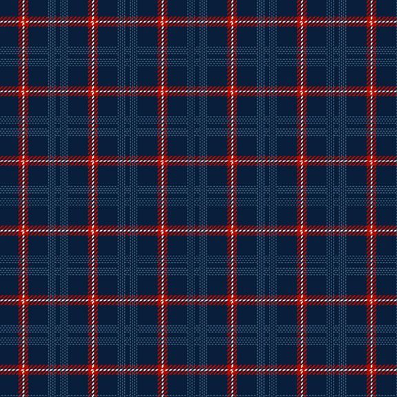 Blue Primo Plaids: Americana Navy Cotton Flannel Fabric
