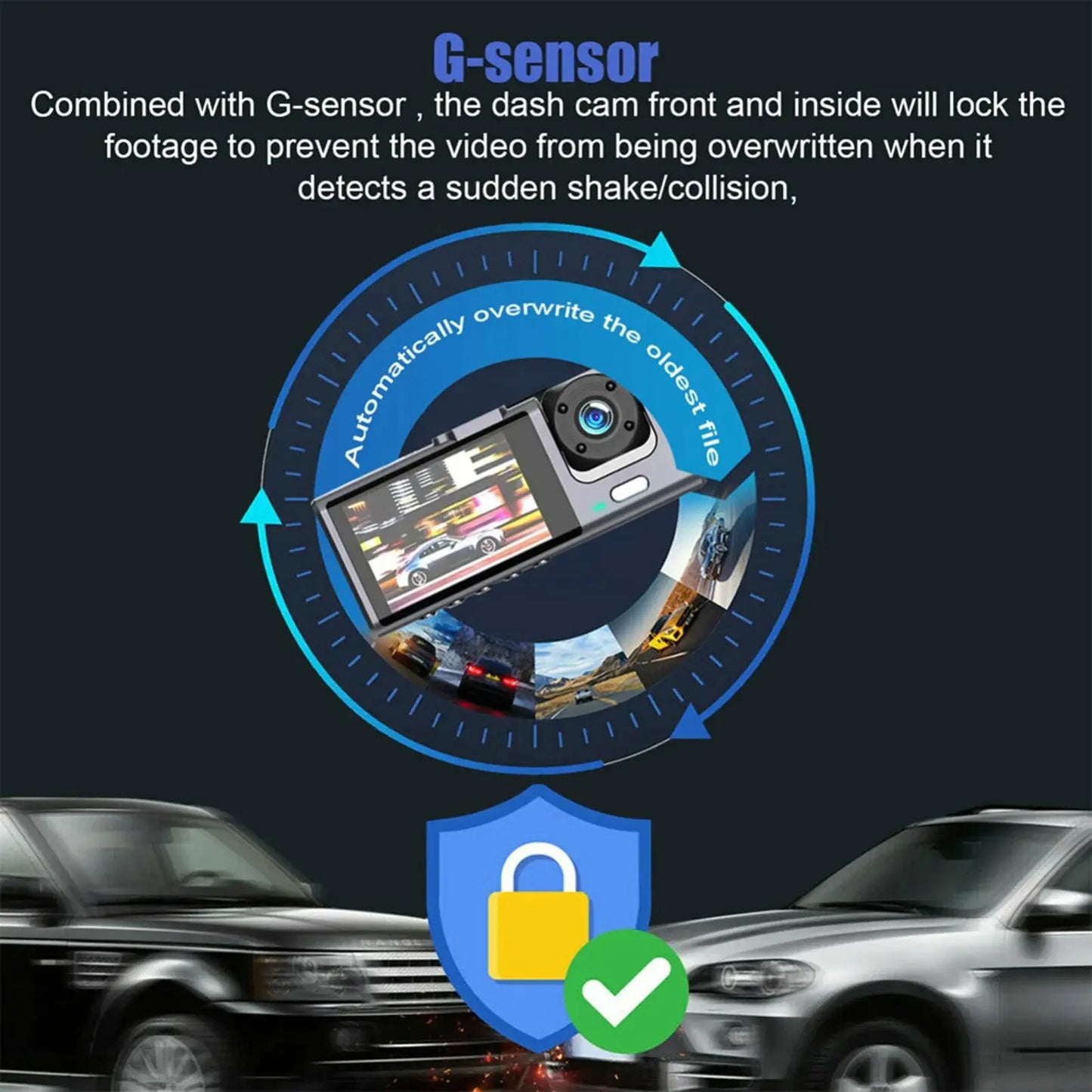 Premium Dual Lens HD 1080P Dash Cam for Comprehensive Coverage