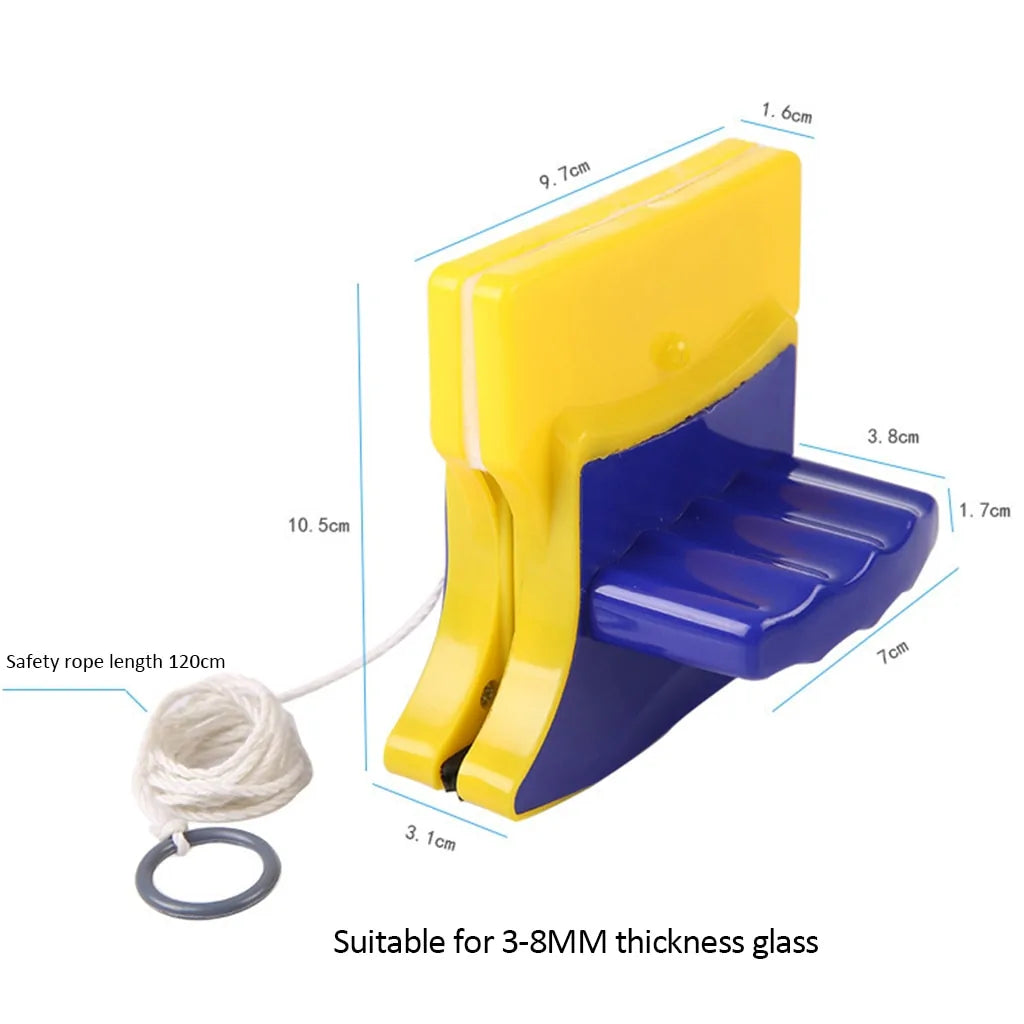 Magnetic Window Cleaner - Double-Sided Glass Wiper Tool