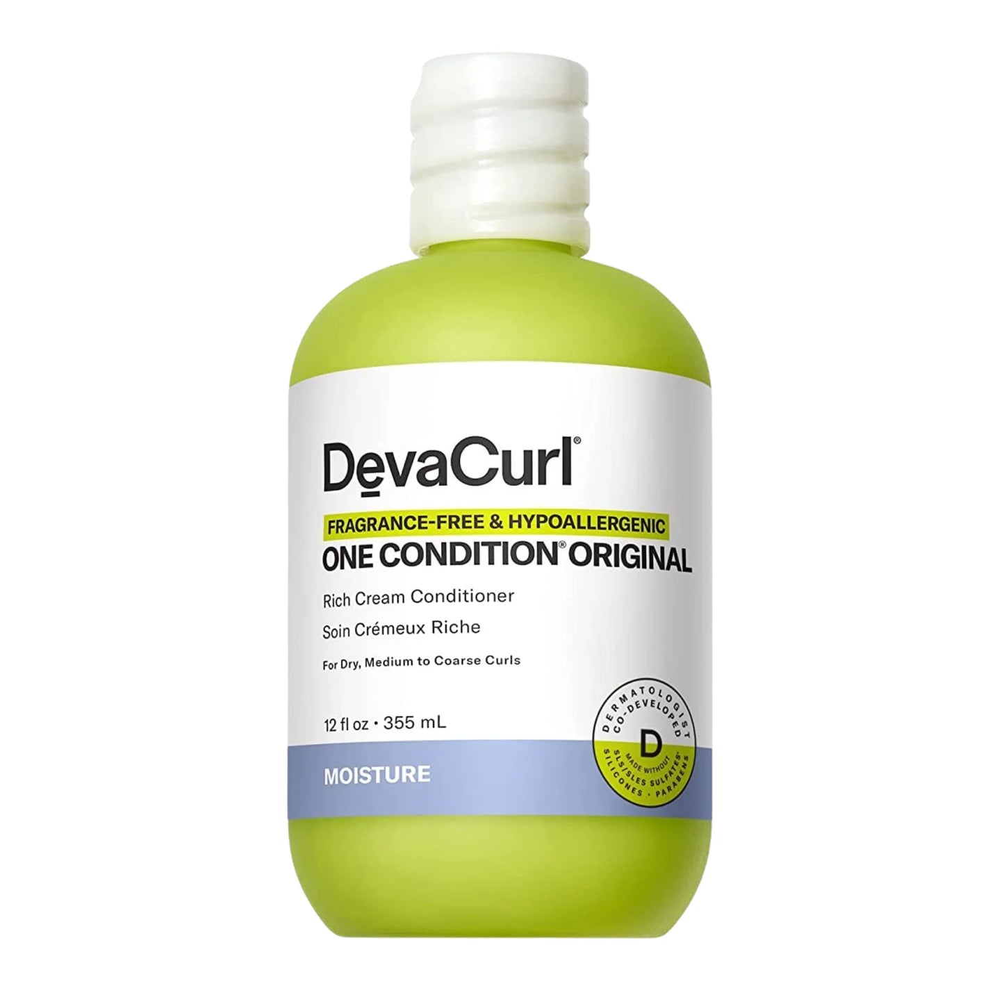 DevaCurl Fragrance Free Hypoallergenic One Condition Original 12 oz