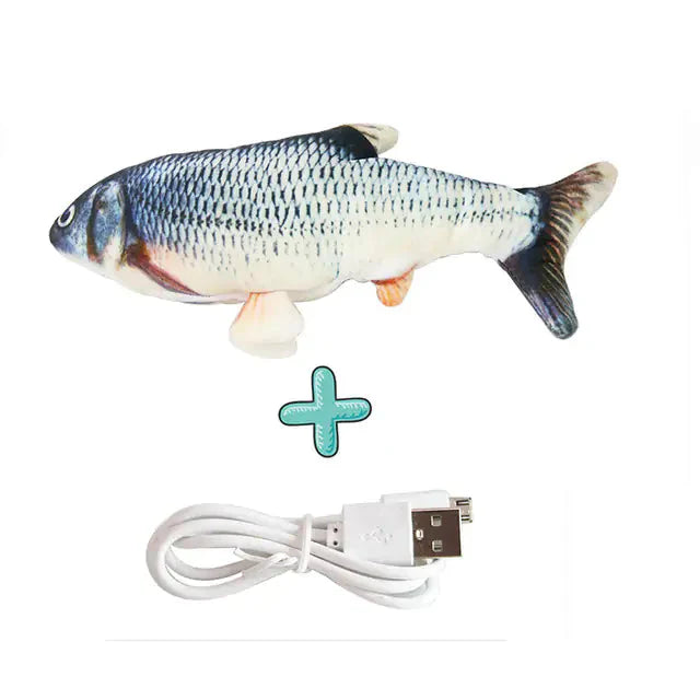 Jouet interactif pour chats avec chargeur USB - Poisson