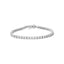 .925 Sterling Silver Lab Grown Diamond Illusion-Set Tennis Bracelet - 7.25"