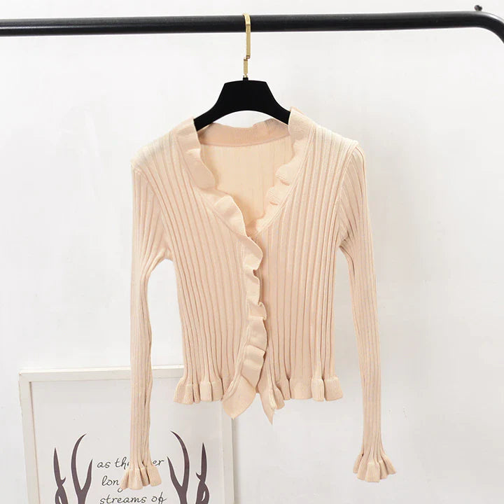 Cardigans à volants élégants pour femmes