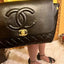 Flap with Top Black Lux Bag