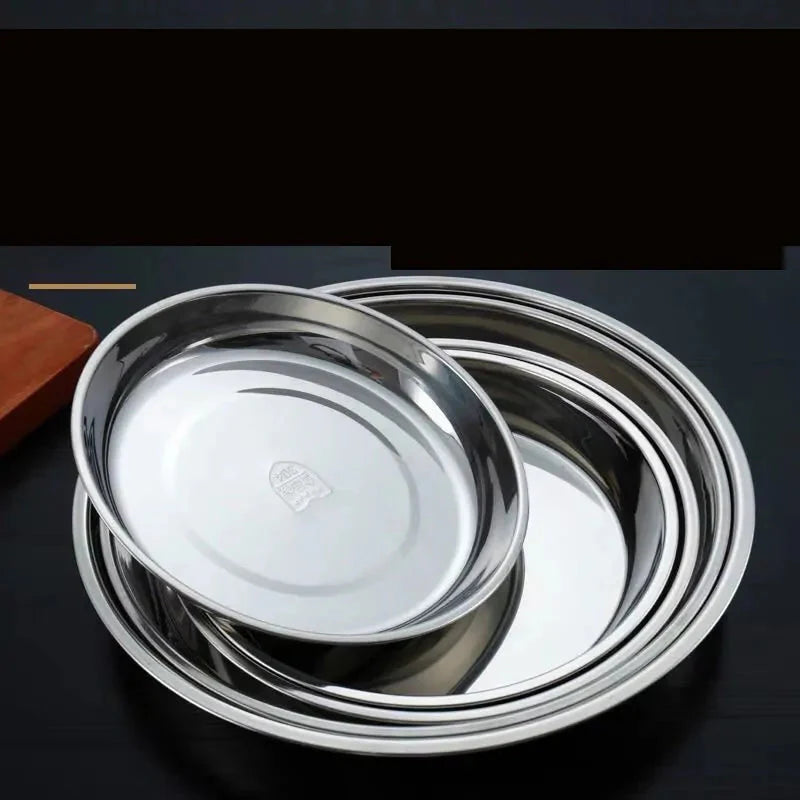 Plato de Cena de Acero Inoxidable Premium