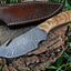 Premium Custom Damascus Steel Guthook Skinning Knife - Korvel