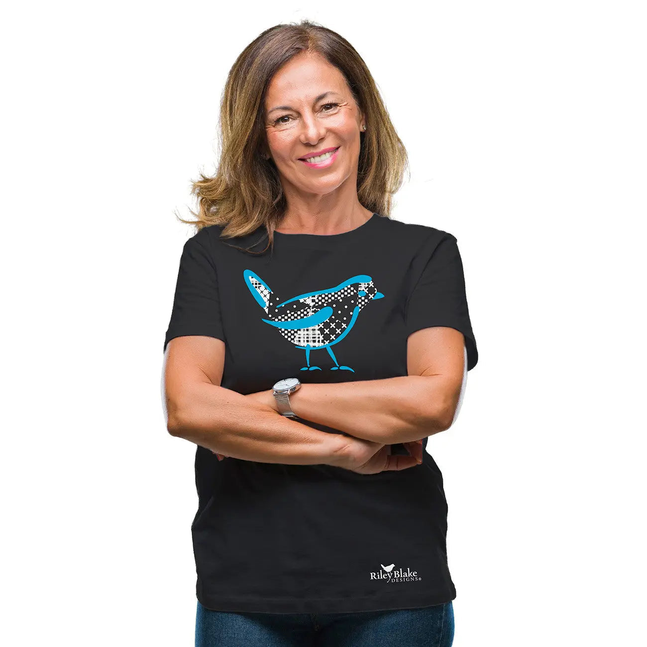 Camiseta de diseñador RBD en negro - Talla mediana