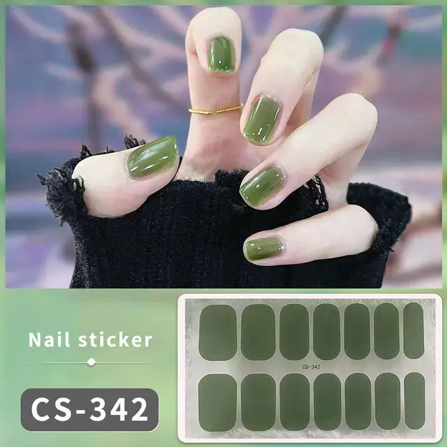Premium DIY Gel Nail Stickers for Effortless Glam