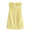 Ruched Sleeveless Mini Dress for Effortless Street Style