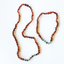 Ensemble de collier en ambre baltique cognac brut et jaspe turquoise