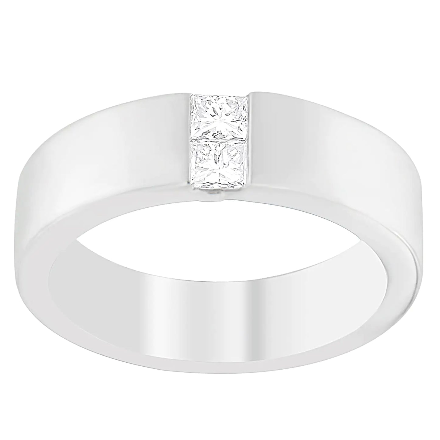 Men's 14K White Gold 1/4 ct. TDW Diamond Channel Band Ring