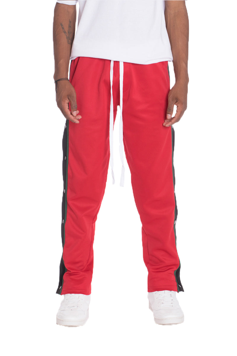 Pantalones de chándal con botones a presión para un estilo athleisure versátil
