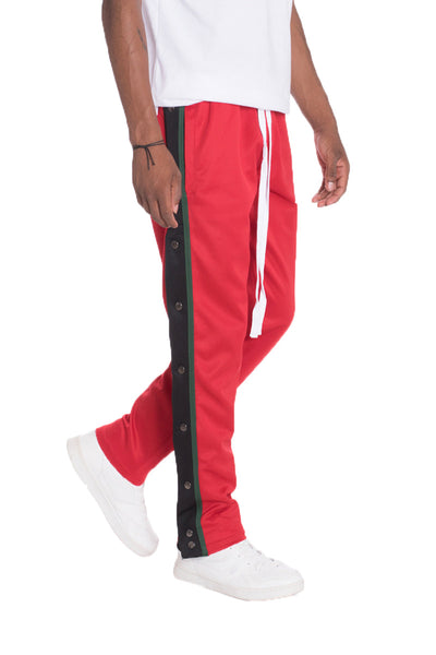 Snap Button Track Pants for Versatile Athleisure Style