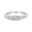 Bague en diamant trois pierres en or blanc 10K 1/2 Cttw