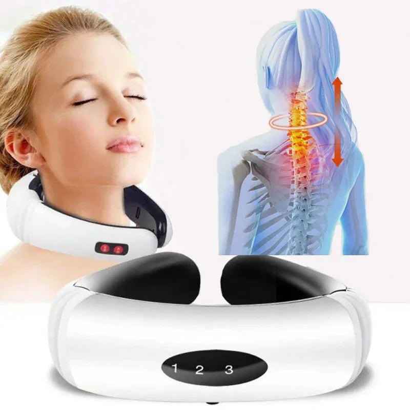 Masajeador Cervical Eléctrico Premium con Terapia Magnética