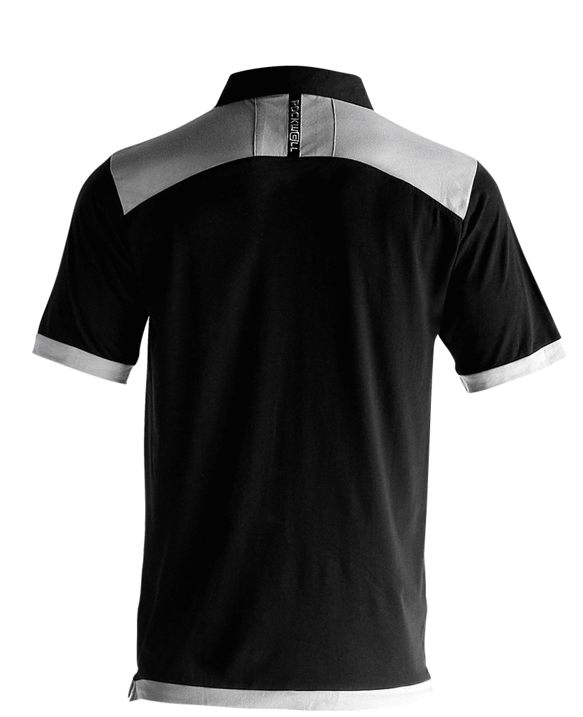 Polo Tri-Blend Rockwell - Negro/Gris