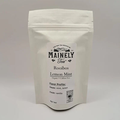 Organic Rooibos Lemon Mint Tea - Caffeine Free - Korvel