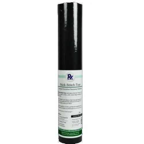 RNK Stick-Stitch-Tear Black 15" x 10 yds