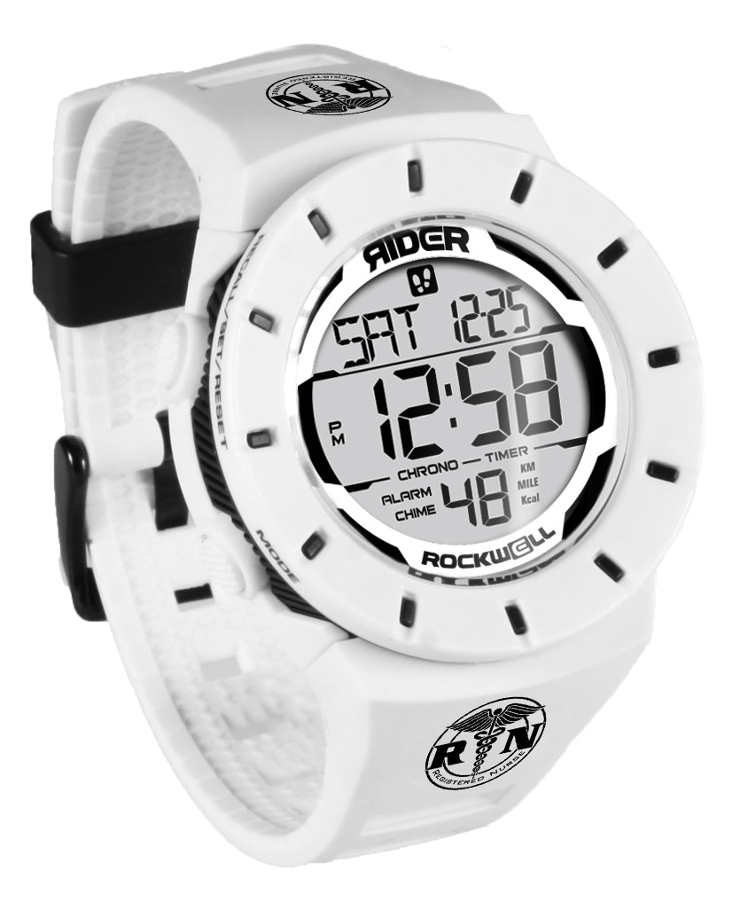 Coliseum Fit™ Forum - RN Edition (White/Black) Timepiece - Korvel