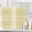 Toallas de baño de lujo beige suave - Paquete de 2 extra grandes