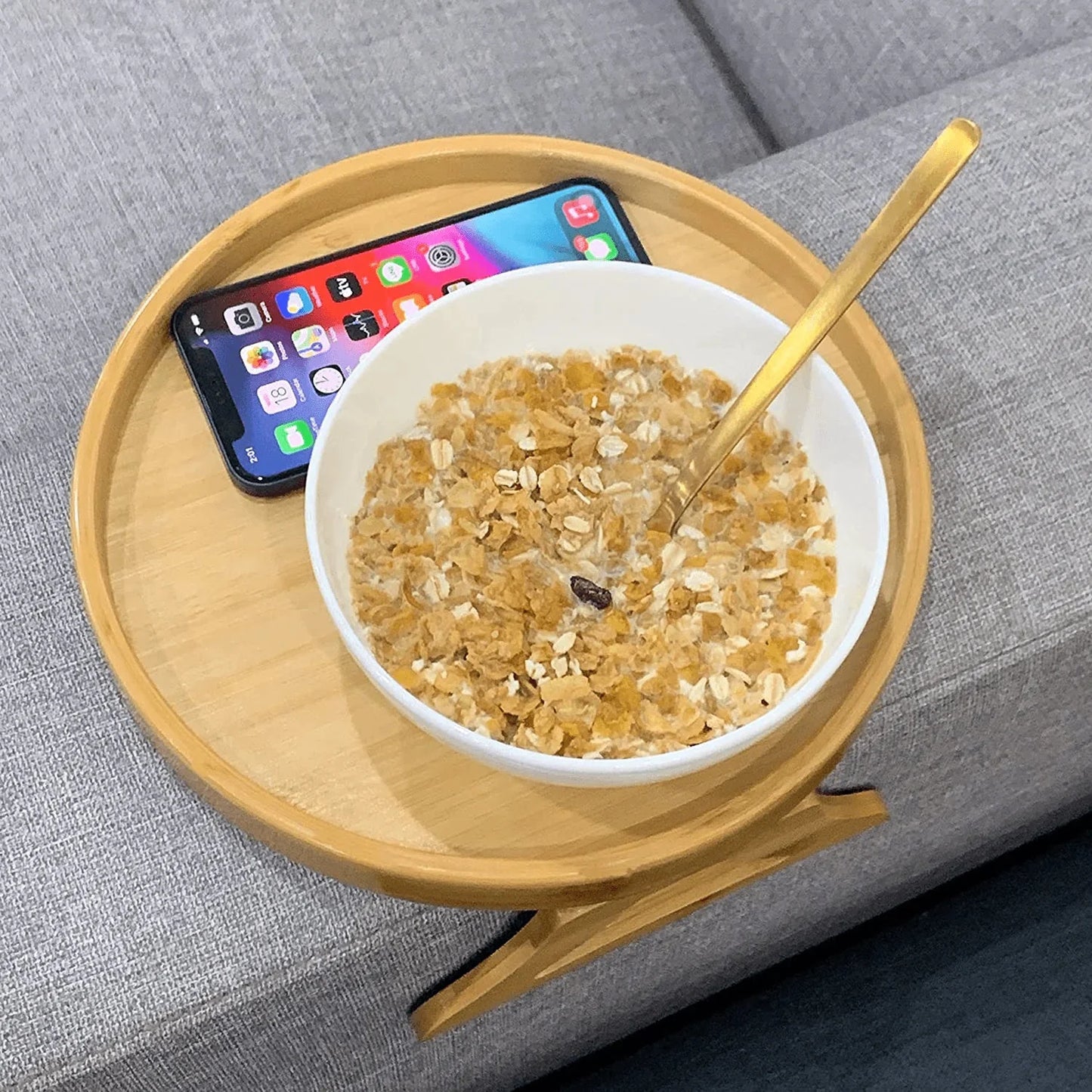 Plateau de canapé en bois élégant pour une commodité stylée