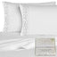 Victoria Embroidered 4-Piece Microfiber Sheet Set