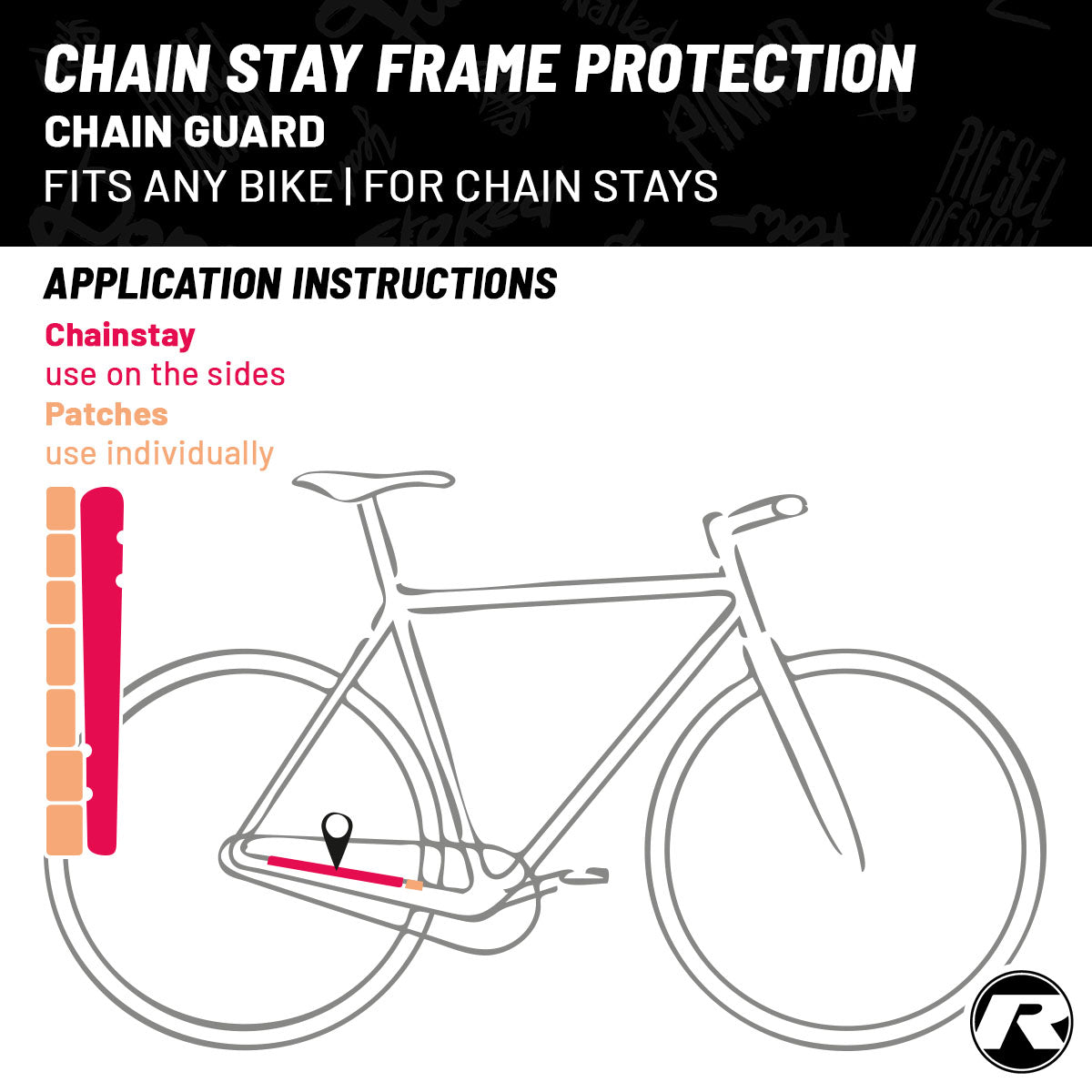 Riesel Design Frame Protection Guard - Chainstay Protector