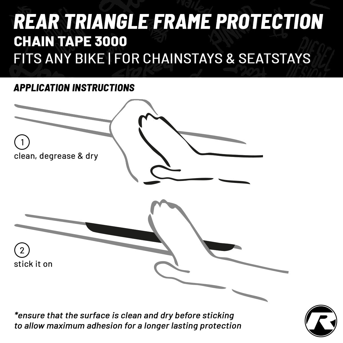 Riesel Design - Frame Protection Tape - CHAIN:TAPE 3000 - Korvel
