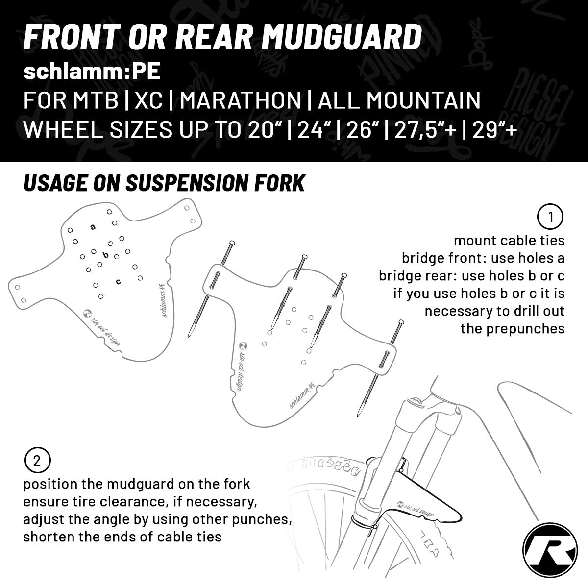 Riesel Design Front Mudguard - SCHLAMM:PE