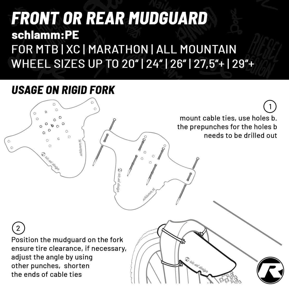 Riesel Design Front Mudguard - SCHLAMM:PE
