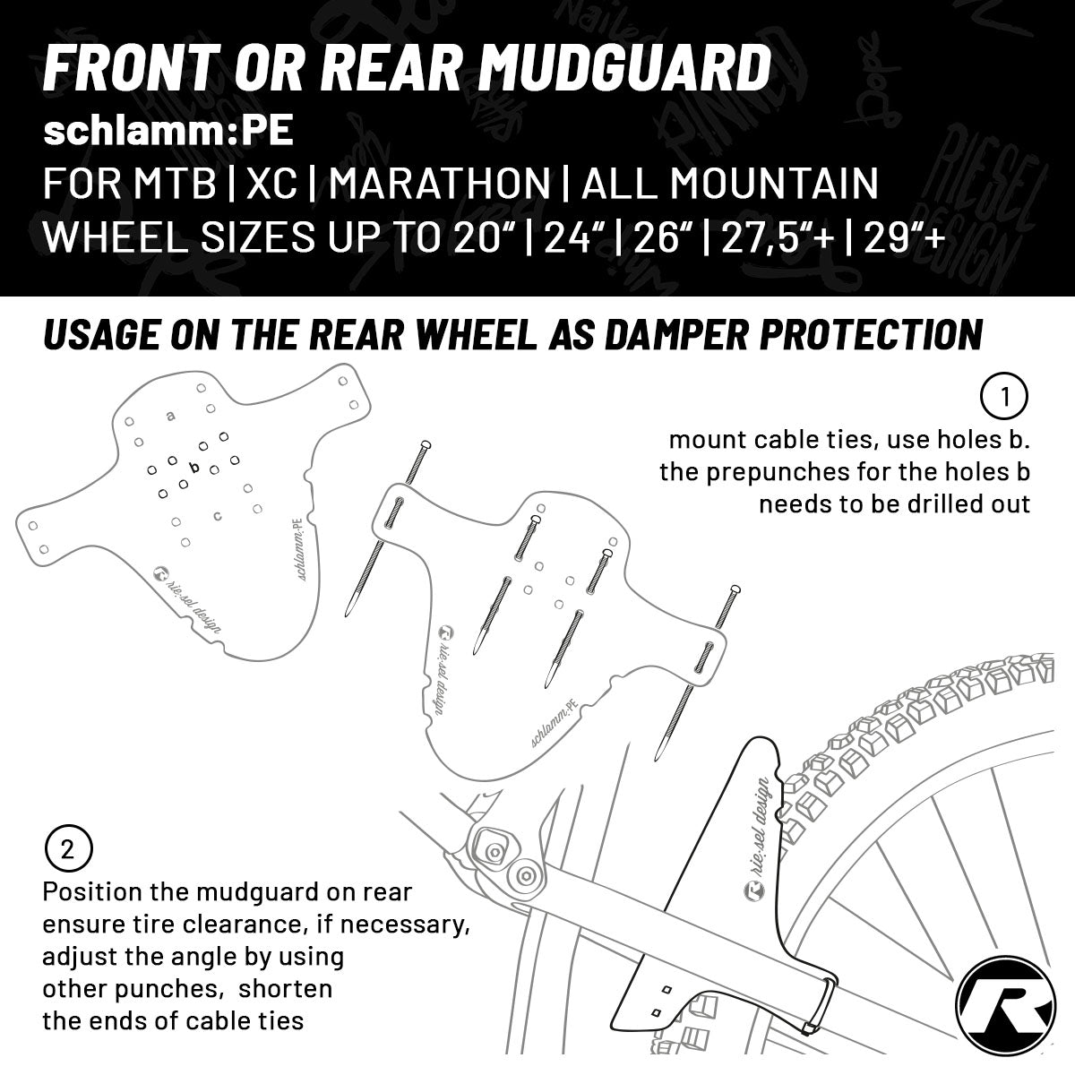 Riesel Design Front Mudguard - SCHLAMM:PE