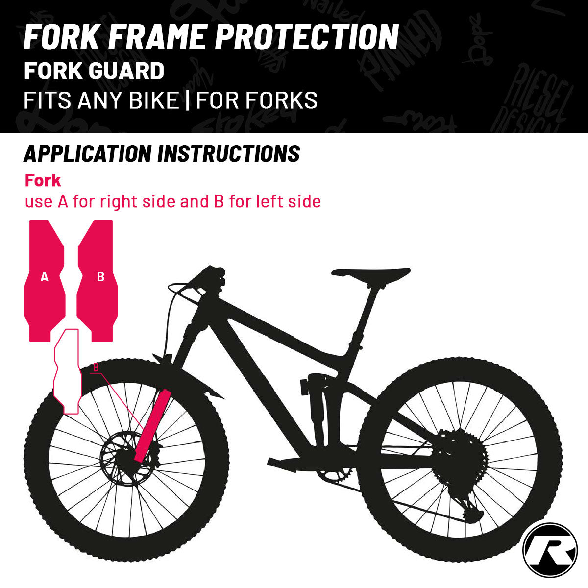 Ruban de protection pour cadre Riesel Design - FORK:TAPE 3000