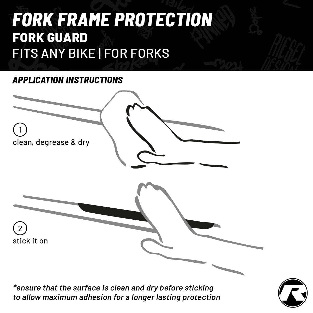 Ruban de protection pour cadre Riesel Design - FORK:TAPE 3000