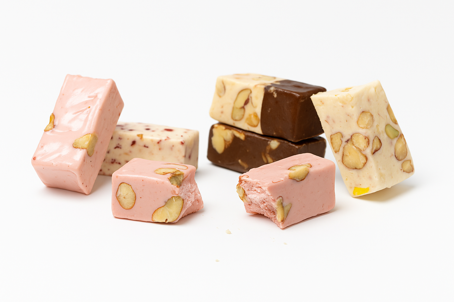 Nougat de Almendra Tostada Andy Anand - 28 Delicias en Tamaño Bocado
