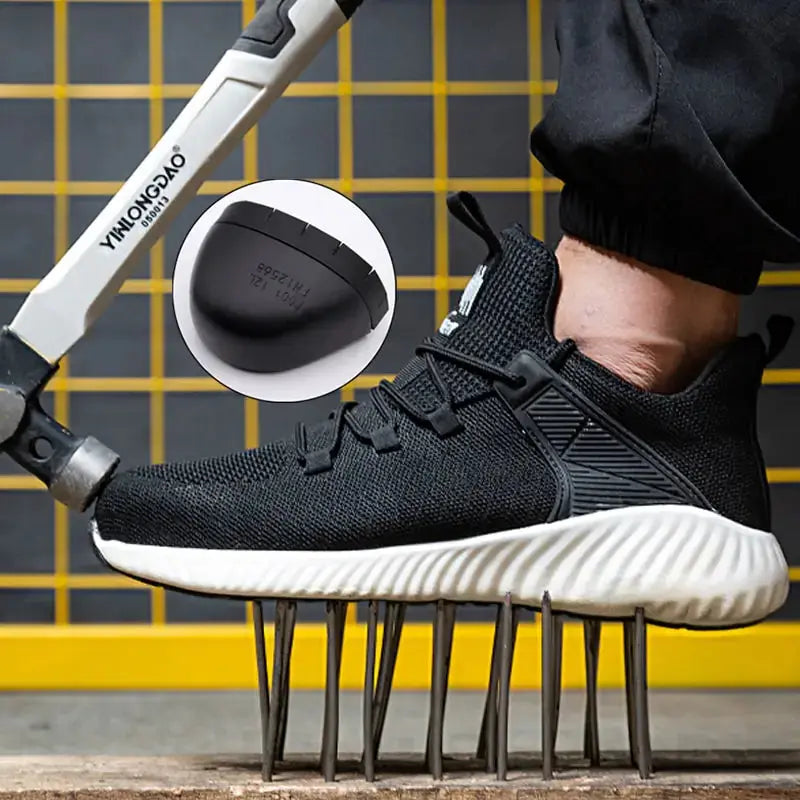 Chaussures de travail protectrices à embout en acier pour hommes
