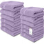 Gant de bain en lavande de luxe - Ensemble de 12, 13x13 pouces