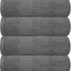Serviettes Douces de la Collection Resort 16x27 pouces 6 Pack Gris Fumée