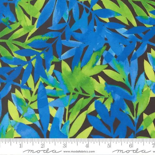 Radiant Midnight Leaf Blenders Cotton Fabric - 44"/45" Per Yard