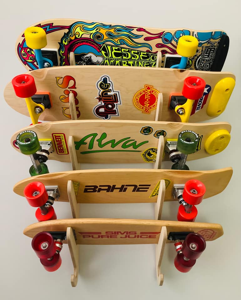 Annex Adjustable Skateboard Wall Rack - Space-Saving Design - Korvel