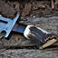 Premium Custom Damascus Bowie Knife with Rosewood & Antler Handle - Korvel