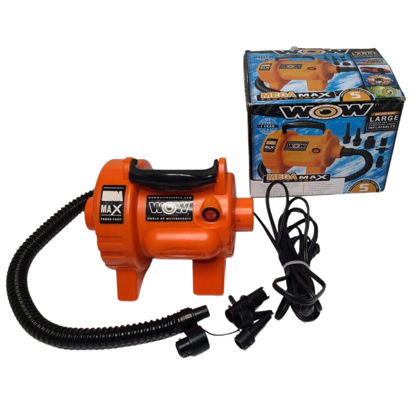 WOW Watersports Mega Max Pump - High Pressure 3.0 PSI