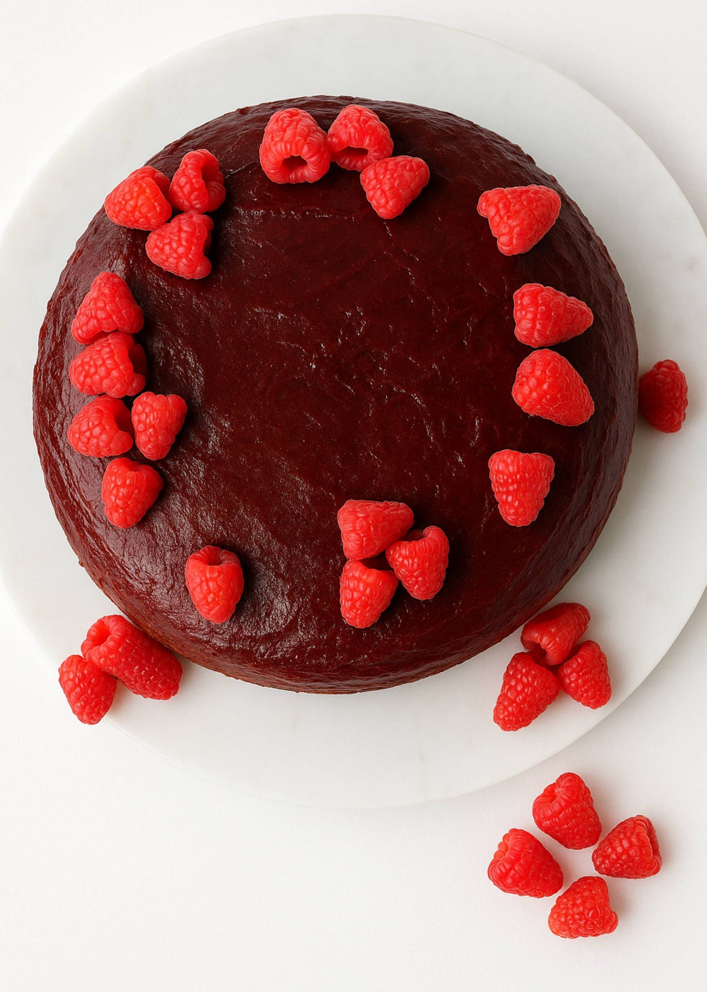Pastel de Trufa de Chocolate y Frambuesa Andy Anand de 9" - Delicia Hecha a Mano